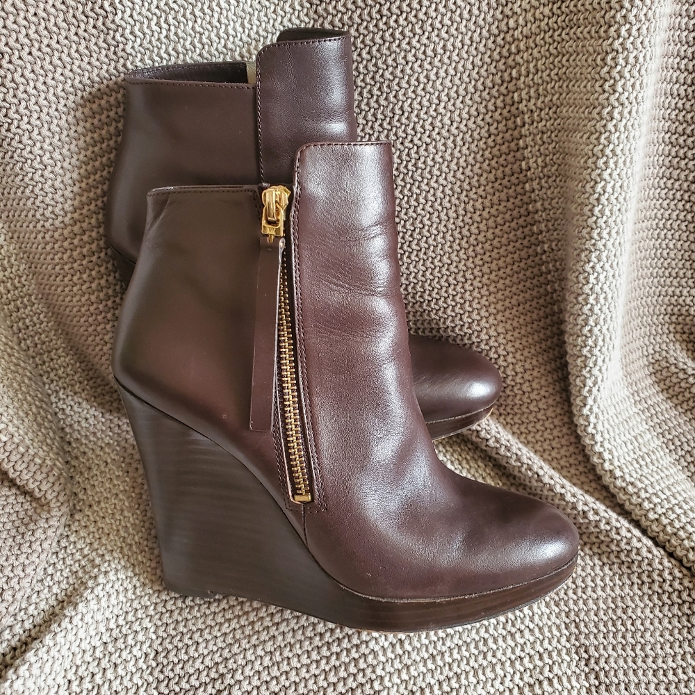 Michael Kors Wedge Booties Size 6.5